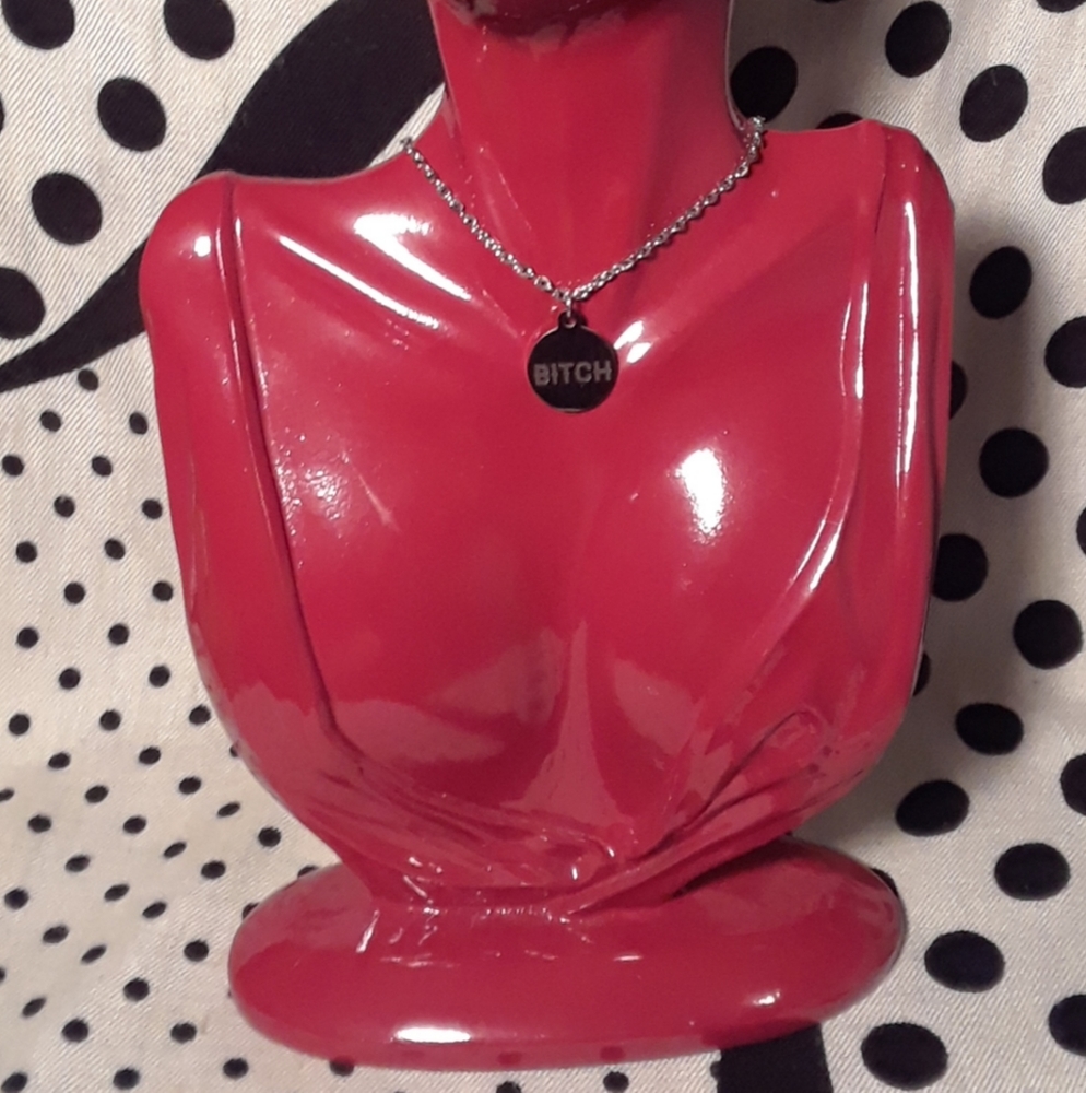 Stainless Steel Bitch Necklace